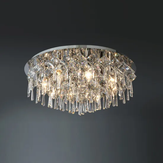 Lâmpada de teto de cristal elegante para quartos principais modernos1