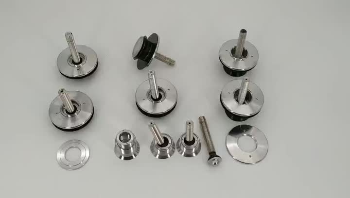 Stainless steel glass clamp fittings
