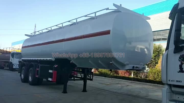 2axles 37000litres Oil Tank Semi Trailer