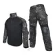 Black Multicam Combat Shirt siku pad taktikal