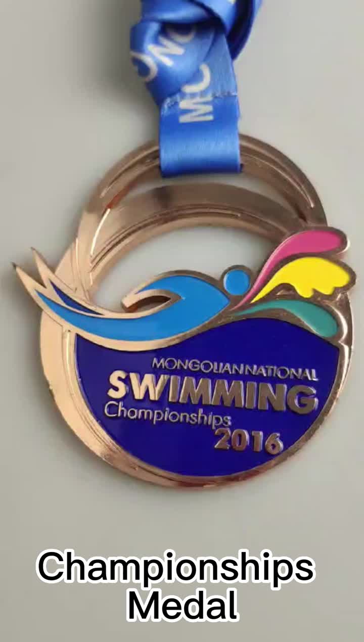 Medaglia di campionati di nuoto
