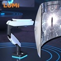 LDT61-C012L 17"-49" UltraWide Heavy Duty Gas Spring LED Monitor Arm with RGB Lighting for VESA Mount1