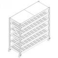 Customizable Warehousing Fluent Strip Shelf for First-In First-Out Storage1