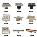 304 Stainless Steel Shower Room Drain Trap: 4 Inch Water Tile Insert for Anti-Smell and Easy Cleaning in Bathroom1