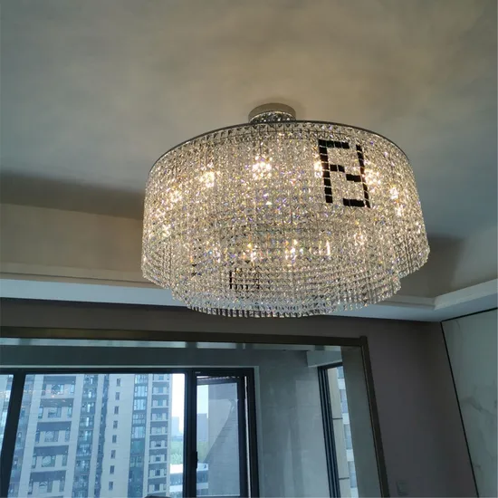 Luz de cristal impressionante K9 para espaços chiques1