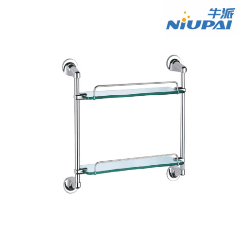 Wenzhou Niupai Kitchen and Bathroom Co., Ltd. lance une double étagère en verre de style vintage de 1914 pour le rangement de la salle de bain