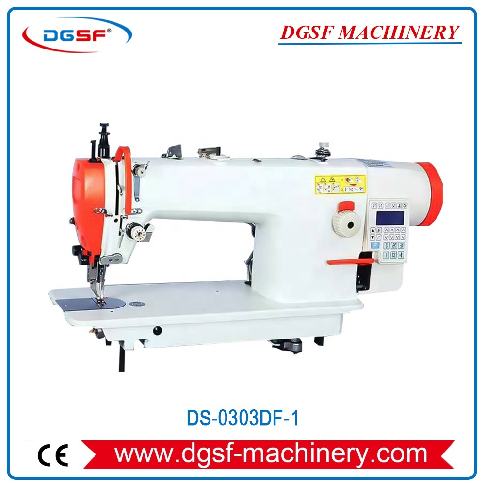 Computerize Steuerung Flachbett Automatische Rückwärtsnähmaschine DS-0303DF-1