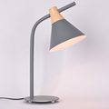 Grey Contemporary Table Lamp with E27 Lampshade for Bedroom and Living Room1