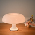 LED Bedside Lamp with Clock - Plastic Mushroom Cloud Shape for Home Decor and Lighting1