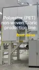 Slit Polyester Spunbond Jalur Produksi Kain Non-Tenunan