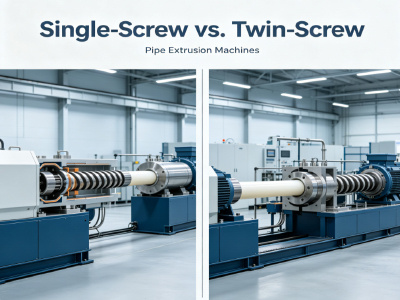 Machine d'extrusion de tuyaux à une ou deux vis : laquelle vous convient le mieux ?