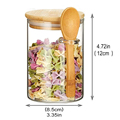 Spice Jars Wholesale Home Organization Household Baby Bottles Jars Glass Food Storage Container With Bamboo Lids1