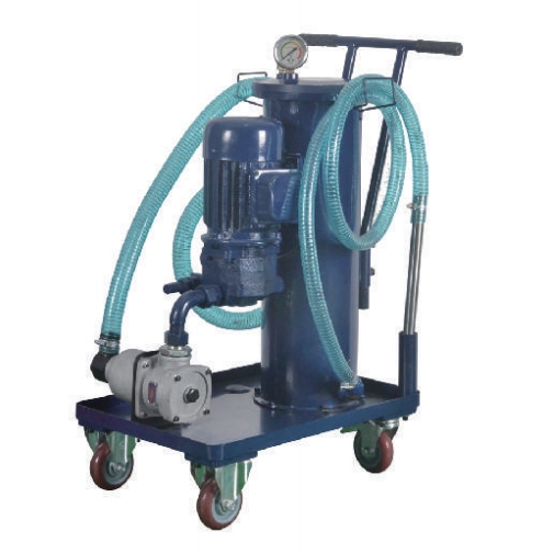 portable oil filter cart