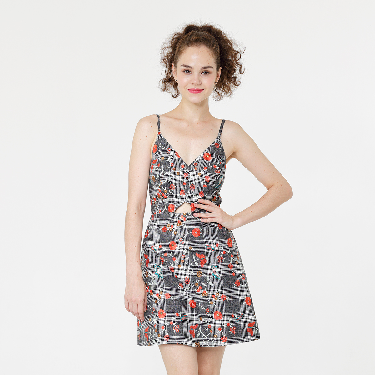 Hollow Out Flower Embroidered Slip Dress Hollow Out Flower Embroidered Slip Dress