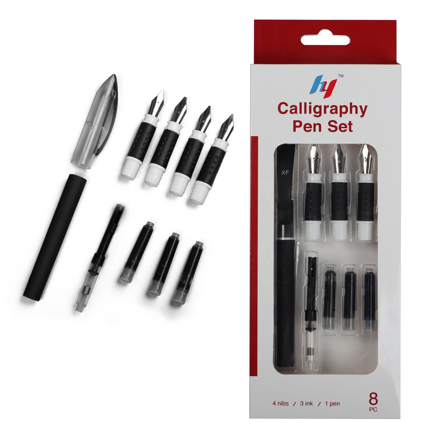 Высококачественная Amazon Hot Sedelling Callicraphy Pen Set Set Demorated Perting Pen 1pc держатель 4pcs nibs 3pcs чернильный мешок 1pc rocker blotter1