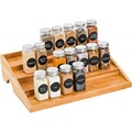 Hot Sale Bamboo Wooden Lid 120ml 4oz Empty Square Glass Spice Jars Bottles with Shaker Lids and White Labels Sticker1