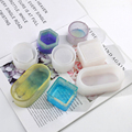 INTODIY 4PCS Flowerpot Resin Casting Mold - DIY Pen Holder & Flower Pot1