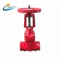 GGG50 PN16 NRS Cast Iron Grooved Trench Fire Valve Socket Gate Valve DN651