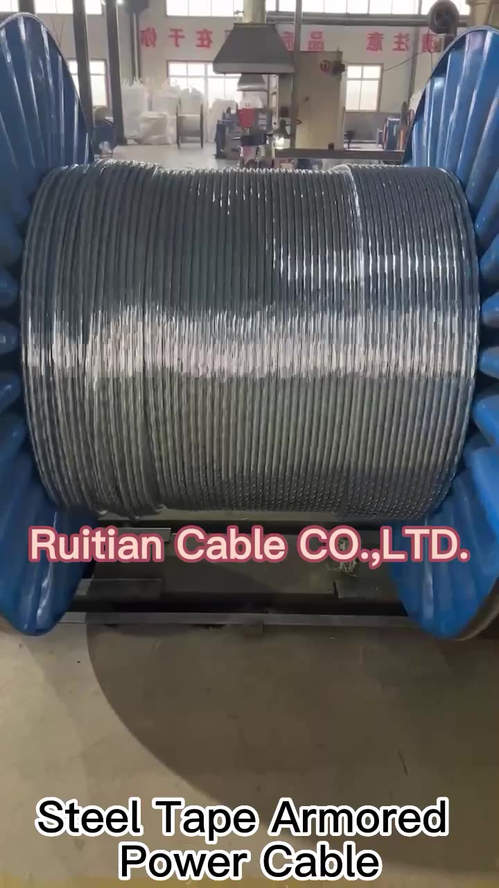 Copper Conductor Ground Cable XLPE Insulated YJV22 25mm 120mm Armored Buried Underground Cable1