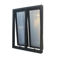 Ventanas de aluminio louvers aluminium tingkap tunggal yang digantung dengan tirai antara reka bentuk grafik kaca swing keluli tahan karat moden1