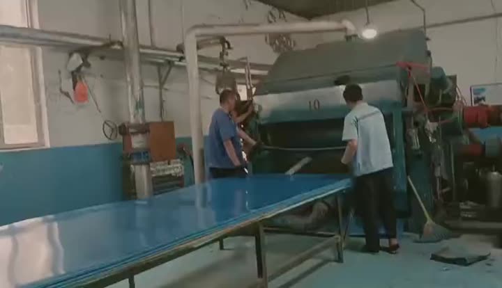 Non asbestos rubber sheet production