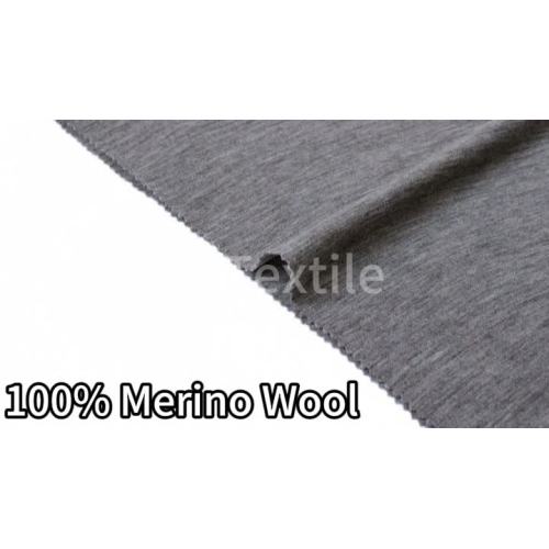 सूट स्वेटर के लिए 100% मेरिनो ऊन बुना हुआ कपड़ा