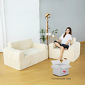 Luxury Modern Soft High Density Sponge Double Size Bean Bag Sofa Chair1