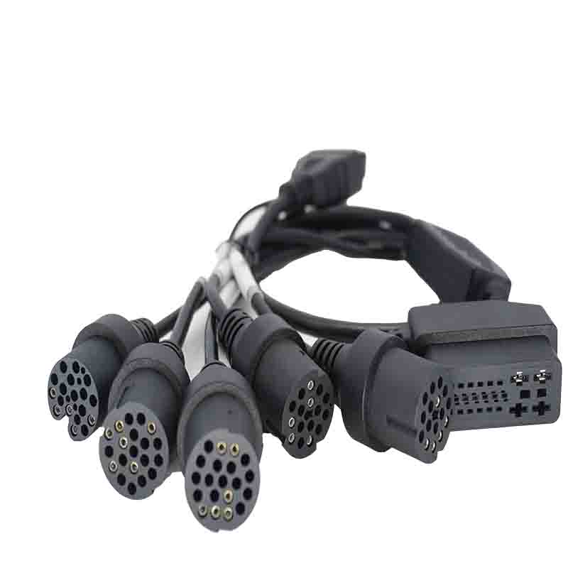 OBOII-16P-Buchse auf 6 ECU-Stecker