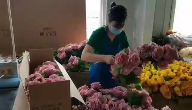 Home Dekoration Real Berührung hochwertiger künstlicher Rosen schmutziger rosa rosa rosa Rosen künstliche Blumen1