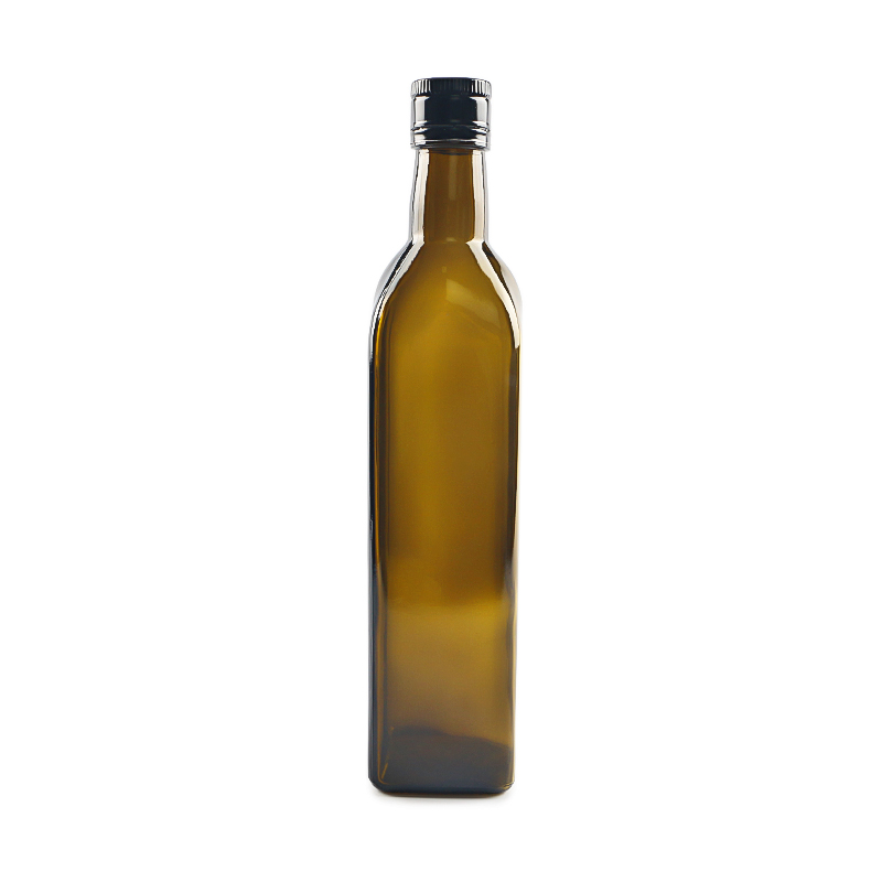 50cl 500ml Amber Square Azeite Garrafa de vidro de azeite