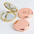 High-Quality Cosmetics Pocket Compact: Double-Sided Folding Round Metal Mirror1