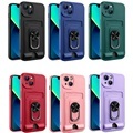 High-Quality TPU+PC Shockproof Magnetic Ring Back Cover: Compatible with Samsung M62 and iPhone 13 Pro Max1