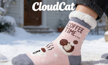 Soft thermal winter indoor/outdoor comfort socks