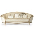 European-Style French Antique Luxury Curved Wooden Royal Furniture Sofa Set Golden1