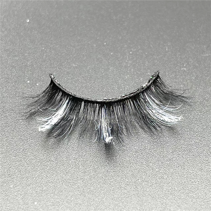 Silber Glitzer Wimpern