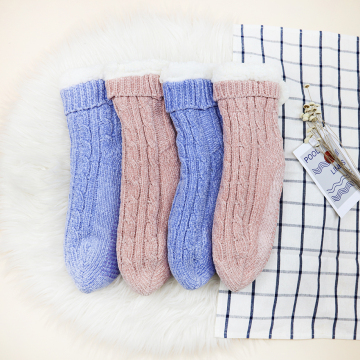 chenille chunky socks