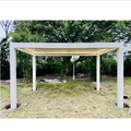 Durable Aluminum Bioclimatic Pergola with Electric Blinds for Outdoor Sunshade1