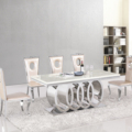 High Quality Dining Table Design Marble Dining Room furniture  Luxury  Dining Wedding Tables1