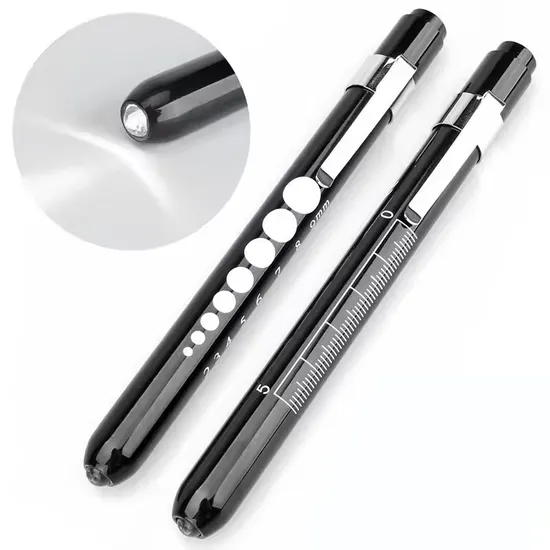 Luz de lápiz de aluminio graduado, linterna tipo pluma LED, luz de pluma de inspección1