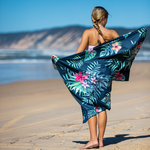 Toalla de playa con almohada