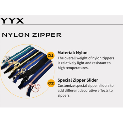 Wat sinn d'Virdeeler vum Nylon Zipper?