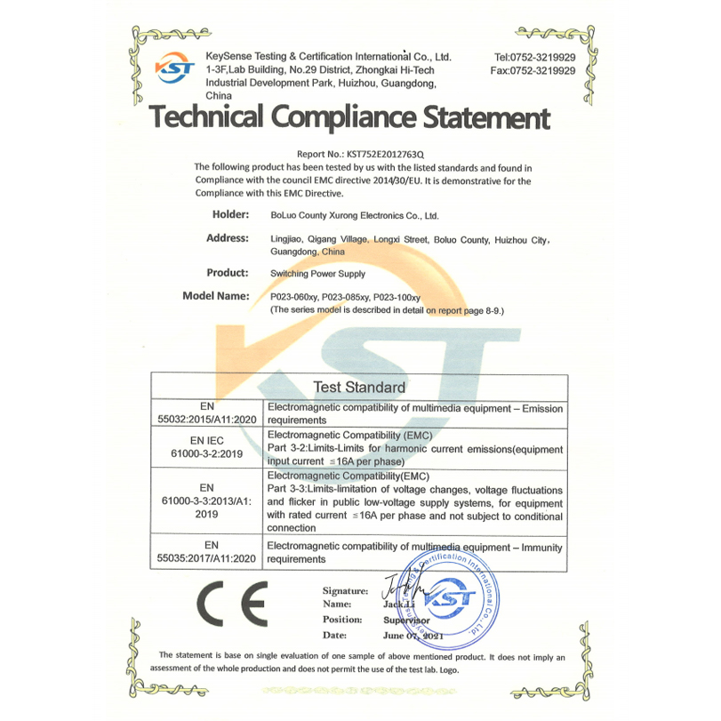 CE Certificate