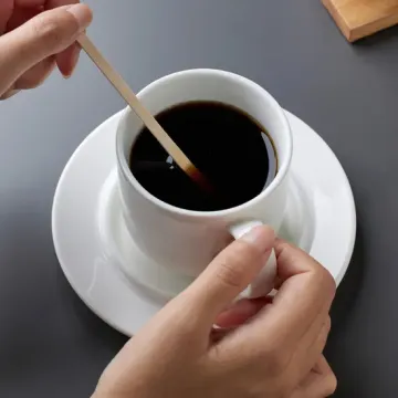 Disposable Long-Handled Wooden Coffee Stirrer / Individually Packaged1