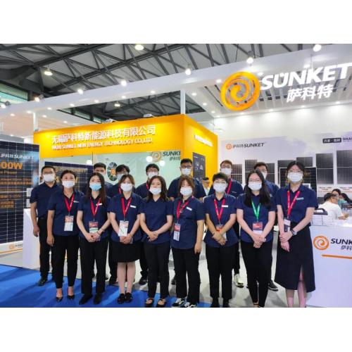 Sunket na exposição PV solar SNEC2021