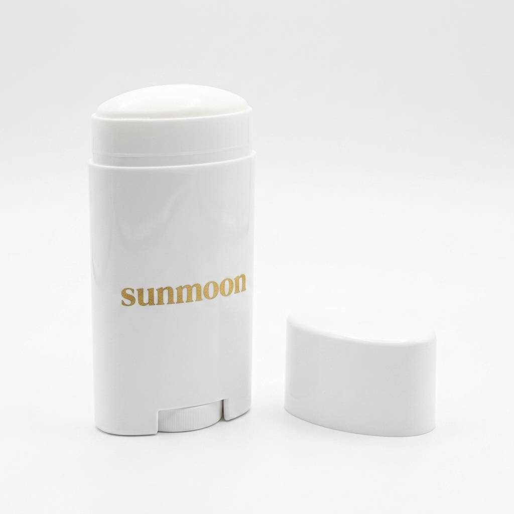 75g 2.5oz vazios White Matte Deodorant And Sunscreen Stick Containers
