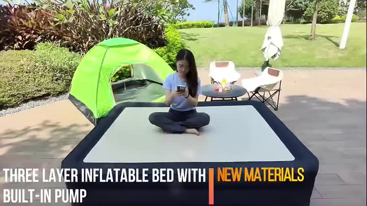 Zračna postelja zračna postelja z vgrajeno črpalko