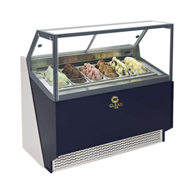 Mostrar freezer para sorvete de gelato de sorvete em vidro gelato showcase exibição de varejo Desk Frezer Gelato Patisserie Price Quality1