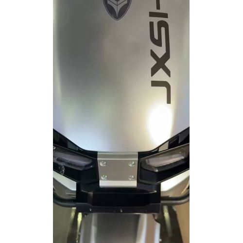 Contemporary Silver Electric Scooter for Urban Riders