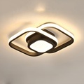 LED Ceiling Lamp Indoor Lighting for Corridor, Balcony, Bedroom, and Living Room (110-220V CE AC, 20W-36W, Black/White)1