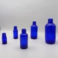 Hot Sale Blue Glass Boston Bottles - 1 oz, 4 oz, 8 oz Capacity with Flat Screen Printing1